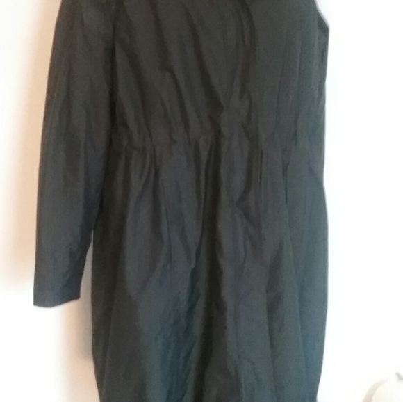 L.L. Bean Black Hooded Trench Coat Plus Size 2x - Picture 12 of 14